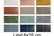 Limit - 6 x 25 cm - Carrelage mural brillant