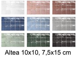 ALTEA 10x10, 7,5x15 cm - Carrelage mural brillant
