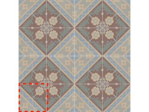 JEAN 15x15 cm - Carrelage de sol, aspect carreaux de ciment