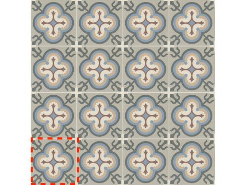 LUCIEN 15x15 cm - Gulvfliser, cement flise look