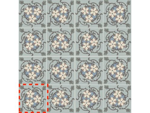 MANON 15x15 cm - PÅ‚ytki podÅ‚ogowe, wyglÄ…d pÅ‚ytek cementowych