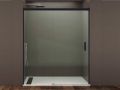 Porte de douche coulissante, 125 x 195 cm, un verre fixe avec porte coulissant - SPEED 210
