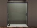 Porte de douche coulissante, 135 x 195 cm, un verre fixe avec porte coulissant - SPEED 210