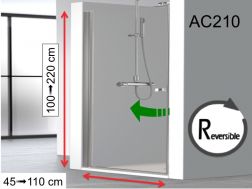 Porte de douche, battante - AC210