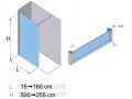 StaÅ‚a Å›ciana, czarny profil aluminiowy - ATELIER ALU 2001
