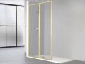 Paroi fixe, profil noir aluminum -  ATELIER ALU 2002