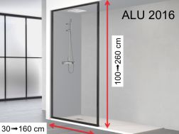 Paroi de douche, profilé noir aluminum - ATELIER ALU 2016