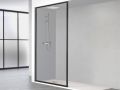 Parawan prysznicowy, profil aluminiowy czarny - ATELIER ALU 2016