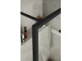Brusebad, sort aluminiumsprofil - fast gulv / loft - ATELIER FN 2015