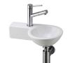 Lave mains rond, 23 x 39 cm, en cramique, suspendu - RONDO 23 B
