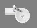 Lave mains rond, 23 x 39 cm, en cramique, suspendu - RONDO 23 B