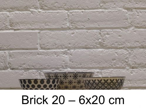 Brick 20 - 6x20 cm - Carrelage mural, aspect brique