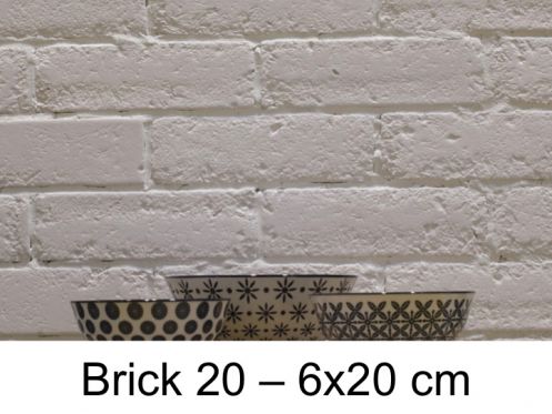 Brick 20 6x20 cm - Płytki ścienne, wygląd cegieł