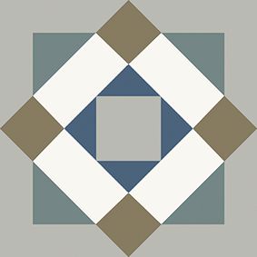 kompas Nara 20x20 cm - Carrelage, aspect carreaux de ciment