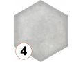 Habitania Kristi - 21 x 25 cm - Carrelage sol et mur, finition vieilli mate hexagonal