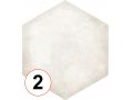 Habitania Kristi - 21 x 25 cm - Carrelage sol et mur, finition vieilli mate hexagonal