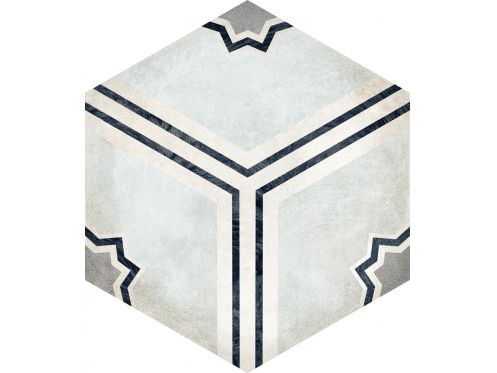 Habitania Kristi - 21 x 25 cm - Gulv- og vÃ¦gfliser, sekskantet mat alderen finish