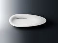 Design håndvask, bordplade, 84x38 cm, i Aluite mat mineralmarmor - FIRST