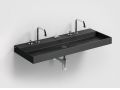 Lavabo, 110 x 42 cm, en cramique anthracite mate - WASH ME 110