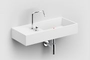 Lavabo, 75 x 32 cm, robinetterie à gauche - WASH ME 75