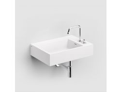 Lavabo, 60 x 42 cm, robinetterie à droite - FLUSH 60