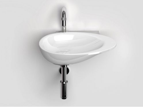 Håndvask 36 cm, med rustfri stålstøtte til vandhaner - FIRST