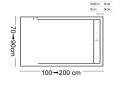 160 cm - Receveur de douche caniveau, en rsine allge - CANIVEAU
