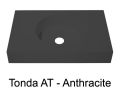 Wastafelblad 120 x 50 cm, hangend of staand - TONDA Ã˜ 38