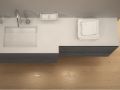 Plan vasque, 50 x 170 cm, suspendue ou  encastrer, en rsine minrale - STIL 60