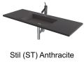 Wastafel, 50 x 170 cm, hangend of verzonken, in minerale hars - STIL 60