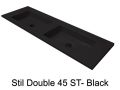Dubbele kaptafel, 50 x 190 cm, hangend of verzonken, in minerale hars - DOUBLE STIL 45 AT