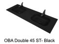 Dubbele kaptafel, 50 x 120 cm, hangend of verzonken, in minerale hars - DOUBLE OBA 45 AT