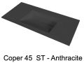 Wastafel, 50 x 70 cm, hangend of verzonken, in minerale hars - COPER 45