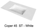 Wastafel, 50 x 70 cm, hangend of verzonken, in minerale hars - COPER 45