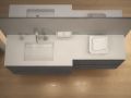 Dubbele wastafelblad, 50 x 110 cm, wastafel van 30 x 90 cm - COPER 90