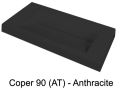 Dobbelt håndvask top, 50 x 190 cm, håndvask 30 x 90 cm - COPER 90