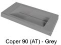 Dobbelt håndvask top, 50 x 190 cm, håndvask 30 x 90 cm - COPER 90