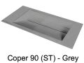 Dobbelt hÃ¥ndvask top, 50 x 200 cm, hÃ¥ndvask 30 x 90 cm - COPER 90
