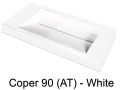 Dubbele wastafelblad, 50 x 200 cm, wastafel van 30 x 90 cm - COPER 90