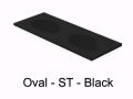 Plan double vasque, 121 x 46 cm , Vasque de forme ovale, suspendue ou  encastrer - OVAL 45 Double