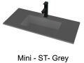 Plan vasque, 121 x 40 cm,  suspendue ou  poser, en rsine minrale - MINI 2240
