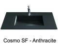 Plan vasque, 120 x 46 cm, vasque caniveau - COSMO 50