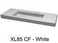 Double vasque, 100 x 46 cm, suspendu ou  encastrer - XL 85