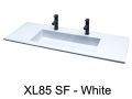 Double vasque, 100 x 46 cm, suspendu ou  encastrer - XL 85