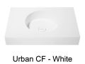 Plan vasque, 120 x 46 cm, suspendu ou  poser, de forme rond - URBAN 35