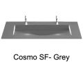 Plan double vasque, 120 x 46 cm , vasque caniveau - COSMO 85