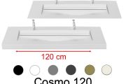 Plan double vasque, 140 x 46 cm , vasque caniveau - COSMO 120