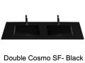 Plan double vasque, 120 x 50 cm , lavabo caniveau - COSMO 50 Double