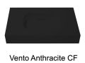 Plan vasque Design, 120 x 50 cm, suspendue ou  poser, en rsine minrale - VENTO 60