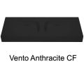 Plan vasque double, 100 x 50 cm, suspendue ou  poser, en rsine minrale - VENTO 40 DOUBLE